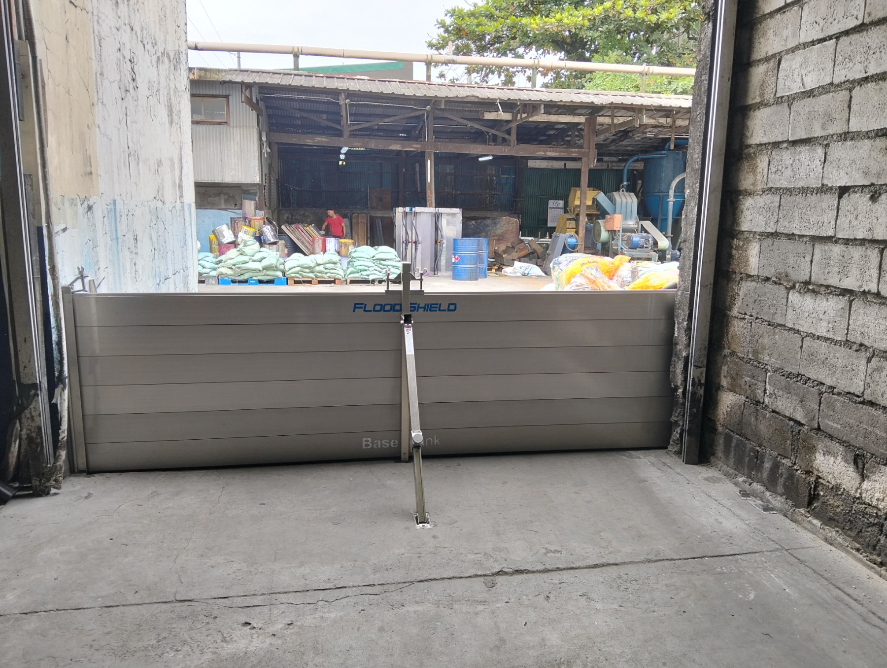 Completed flood barrier, control, protection project for a home, residential, industrial, commercial in Manila, Cebu, Bicol, Philippines.