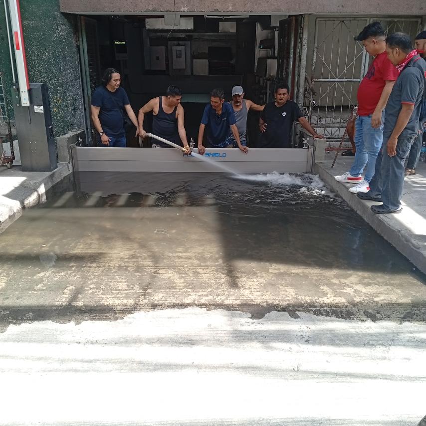 Completed flood barrier, control, protection project for a home, residential, industrial, commercial in Manila, Cebu, BBicol, Philippines.